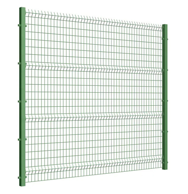 PVC Coated 2.5m 3D Wire Mesh Fence Welded Curve Mesh Fence กันสนิม