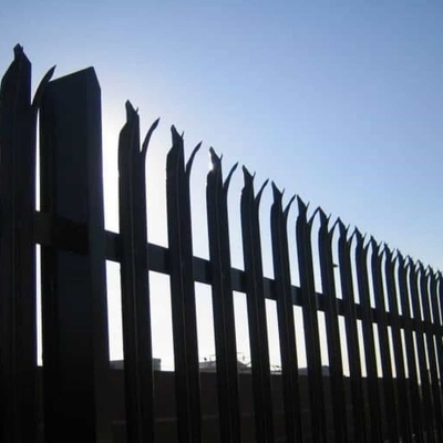 ISO9001 6ft Palisade Security Fence ผงเคลือบประกอบง่าย