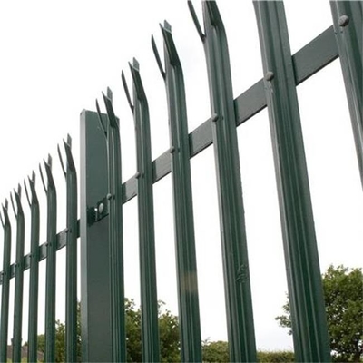 ISO9001 6ft Palisade Security Fence ผงเคลือบประกอบง่าย